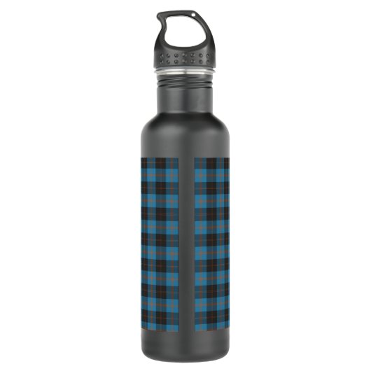 Ihre Initialen über Angus District Ancient Tartan Edelstahlflasche (Rückseite)