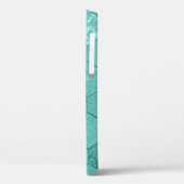 Ihre Initials Mint Green Geometric Case-Mate iPhon iPhone Hülle (Rückseite / Links)