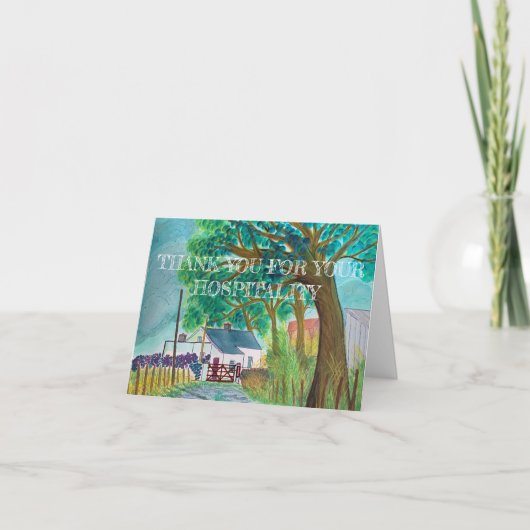 Ihre irische Großzügigkeit bedeutet so viel Dankeskarte (Vorderseite)