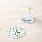 IHRE IRISH PUB Drink & Be Merry Round Paper Coste Runder Pappuntersetzer (Vor Ort)