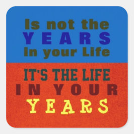 IHRE JAHRE ~ Aufkleber