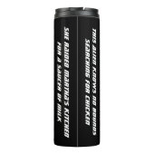 Ihre Katze im UFO Kitten Cat im Weltraum Personali Thermosbecher (Rückseite)