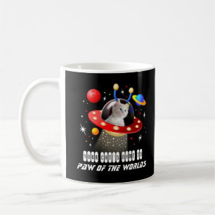 Ihre Katze in einer Alien Raumschiff UFO Sci Fi Fi Kaffeetasse