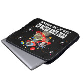 Ihre Katzen in einer Alien Raumschiff UFO Sci Fi F Laptopschutzhülle (Vorne Knopf)