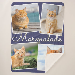 Ihre Katzenfotos und der Name Ihres Haustieres per Sherpadecke