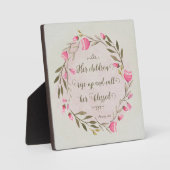 Ihre Kinder stehen auf und nennen sie gesegnet Fotoplatte (Vorderseite)