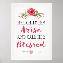 Ihre Kinder tauchen auf und nennen ihr gesegnetes  Poster