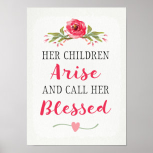 Ihre Kinder tauchen auf und nennen ihr gesegnetes  Poster