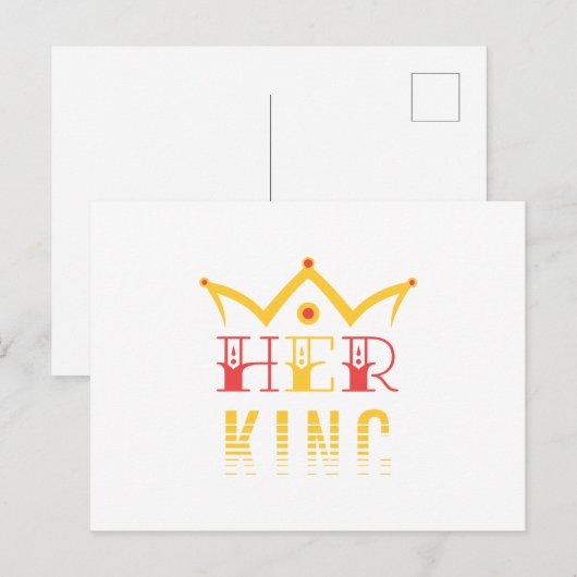 Ihre King Postkarte (Vorne/Hinten)