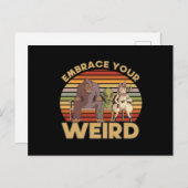 Ihre komische Alien Postkarte (Vorne/Hinten)