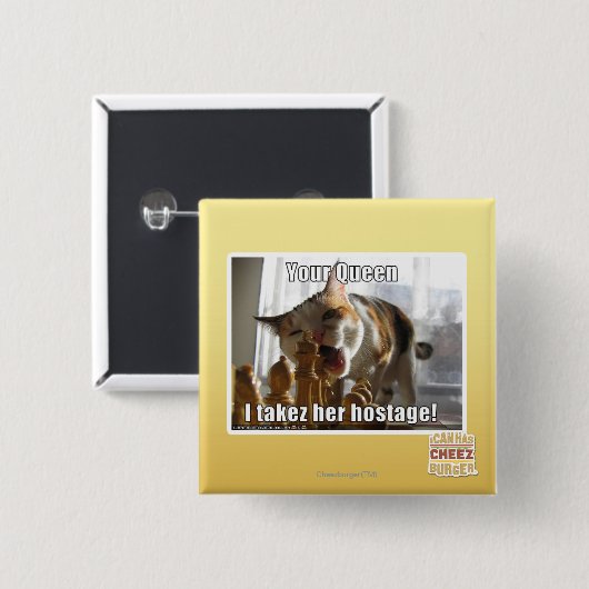 Ihre Königin, I takez ihre Geisel Button (Vorne & Hinten)