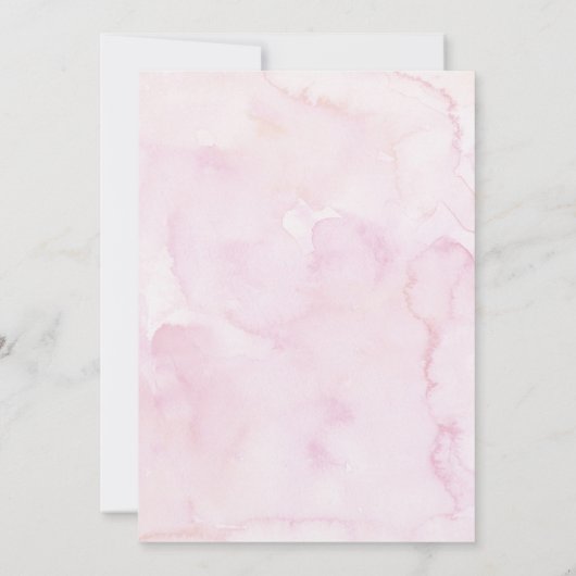 Ihre königliche Freundin Pink Gold Princess Geburt Einladung (Rückseite)