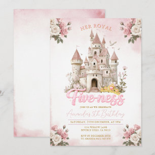Ihre königliche Fünf-ness Prinzessin Geburtstag Ro Einladung