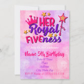 Ihre königliche Herzlichkeit Geburtstagsvorlage Einladung (Vorderseite)