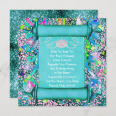 Ihre Königliche Hoheit Prinzessin Geburtstagsparte Einladung (Vorne/Hinten)