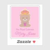 Ihre königliche Kultur | Funny Niedlich Personalis Aufkleber (Blatt)