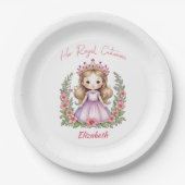 Ihre Königliche Kultur Prinzessin Pink Pappteller (Vorderseite)