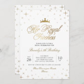 Ihre Königsfreude Einladung (Vorne/Hinten)