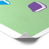 Ihre Kopfbücher gefüttert Poster (Ecke)