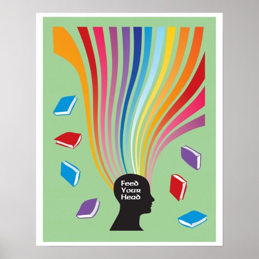 Ihre Kopfbücher gefüttert Poster (Vorne)