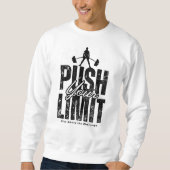 Ihre Kraft - Minimalistischer Ruhepausen Motiviere Sweatshirt (Vorderseite)