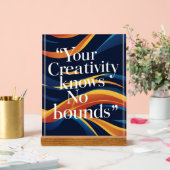 Ihre Kreativität kennt keine Grenzen Acrylschild (Hochzeit)