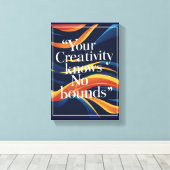 Ihre Kreativität kennt keine Grenzen Leinwanddruck (Insitu (Holzboden))