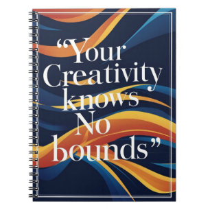 Ihre Kreativität kennt keine Grenzen Notizblock