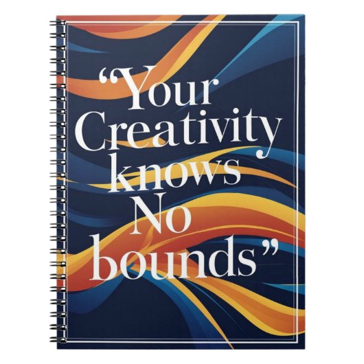 Ihre Kreativität kennt keine Grenzen Notizblock (Vorderseite)