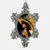 IHRE KRONE Nr. 1 Schneeflocken Zinn-Ornament (Links)