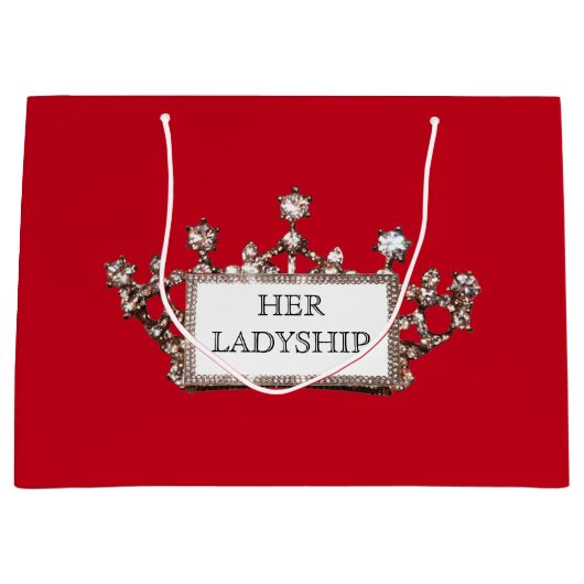"Ihre Ladyship" Große Geschenktüte (Vorderseite)