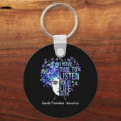 Ihre Lebensprobleme Suizidprävention Bewusstsein f Schlüsselanhänger (Vorderseite)