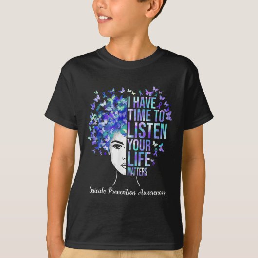 Ihre Lebensprobleme Suizidprävention Bewusstsein f T-Shirt (Vorderseite)