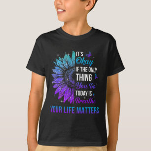 Ihre Lebensprobleme Suizidprävention Bewusstsein T-Shirt