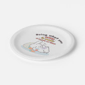 Ihre Leidenschaften wecken - Eine gemütliche Erinn Pappteller (Schrägansicht)