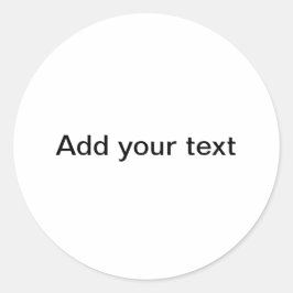 "Ihre Leinwand" Runder Aufkleber