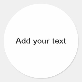 "Ihre Leinwand" Runder Aufkleber