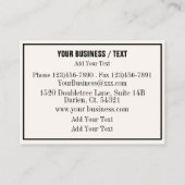 Ihre leistungsfähige Visitenkarte (Rückseite)