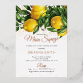 Ihre Lemon Squeeze Bridal Folieneinladung (Vorderseite)