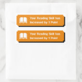 Ihre Lesekompetenz hat zugenommen Rechteckiger Aufkleber (Tasche)