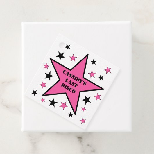 Ihre letzte Disko Cowgirl Junggeselinnen-Abschied Geschenkanhänger (Beispiel)