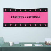 Ihre letzte Disko Pink Cowgirl Junggeselinnen-Absc Banner (Messe)