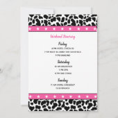 Ihre letzte Ride Disco Cowgirl Bachelorette Tour Einladung (Rückseite)