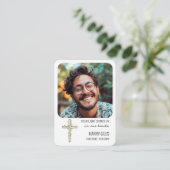 Ihre Lichtscheine auf der Memorial Keepake Card de Begleitkarte (Stehend Vorderseite)