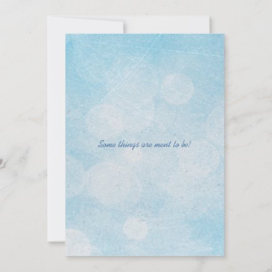 Ihre Liebe gibt mir Flügel - Film-Plakat-Hochzeit Einladung (Rückseite)