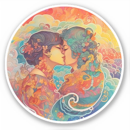 Ihre Liebe, ihr Weg Aufkleber (Vorderseite)