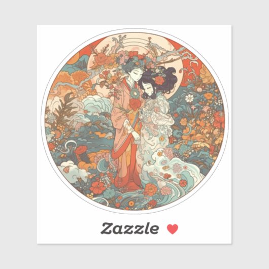 Ihre Liebe, ihr Weg Aufkleber (Blatt)