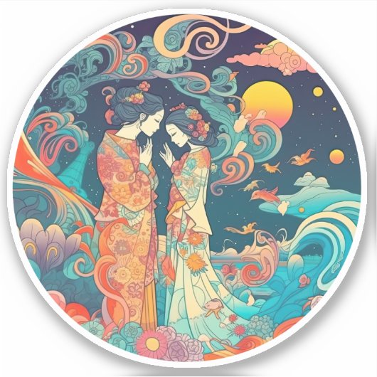 Ihre Liebe, ihr Weg Aufkleber (Vorderseite)