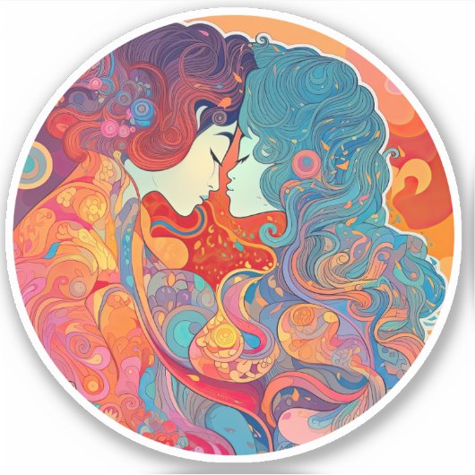 Ihre Liebe, ihr Weg Aufkleber (Vorderseite)