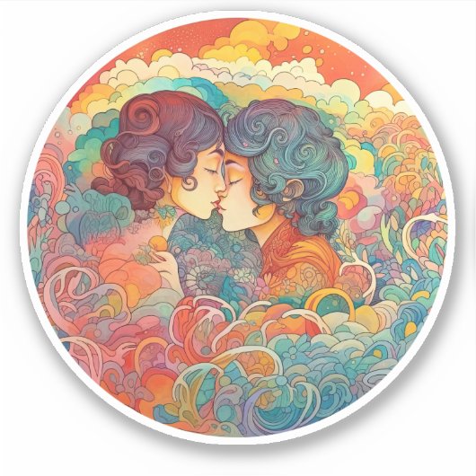 Ihre Liebe, ihr Weg Aufkleber (Vorderseite)